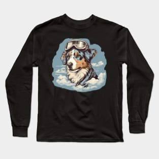 Aviator dog Long Sleeve T-Shirt